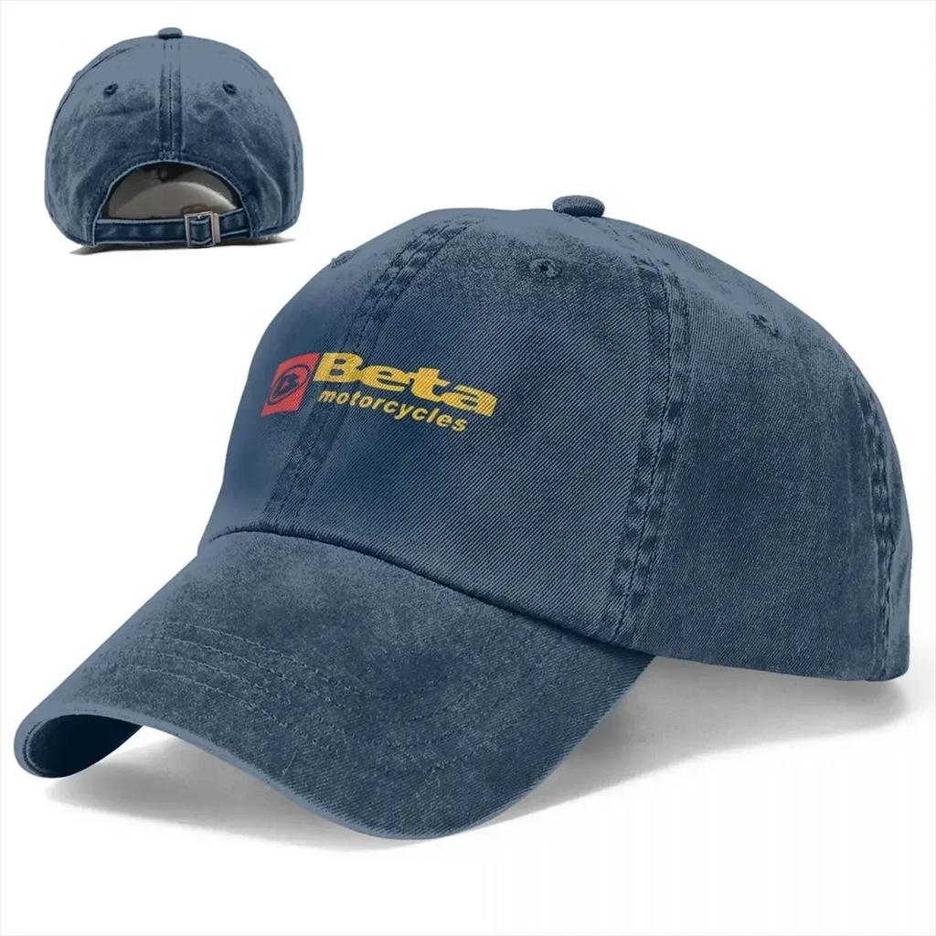 Vintage Beta Race Motor Baseball Cap Unisex Distressed Denim Snapback Hat Motorcycles Outdoor Summer Caps Hat