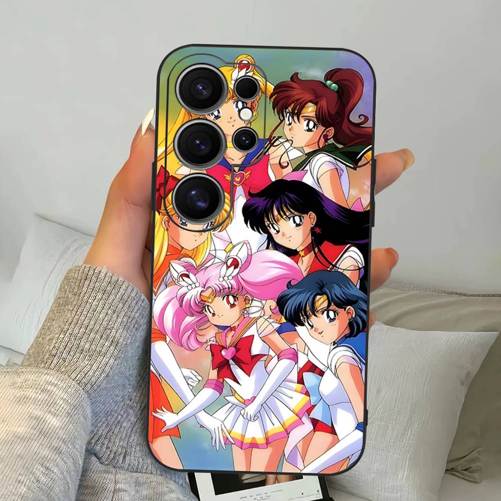 Anime S-Sailors M-Moons Pouzdro na telefon Pro Samsung S 24 Fe 25 Ultra Plus 20 Lite 21 30 22 23 24 22 Ultra 5G Fundas