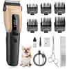 Dog Clippers for Grooming for Heavy Thick Coat, 3-Speed Low Noise Dog Grooming Kit, Electric Quiet Dog Hair Trimmer,Cordless,Rechargeable, Pet Hair