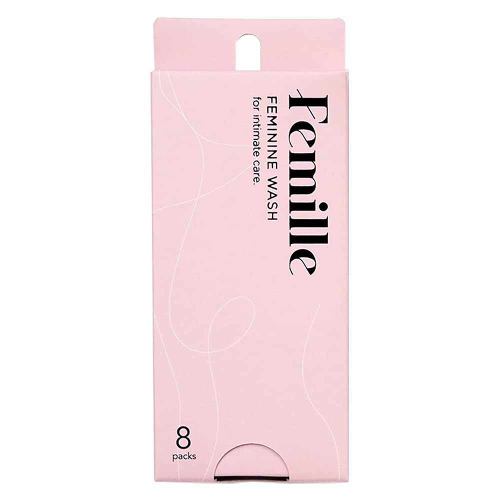 

Femille Feminine Wash FD Mildly Delicate Zone Individually Wrapped 8-Pack, Fragrance-Free, Acidic, Freeze-Dried Soap, Preservative-Free, белый