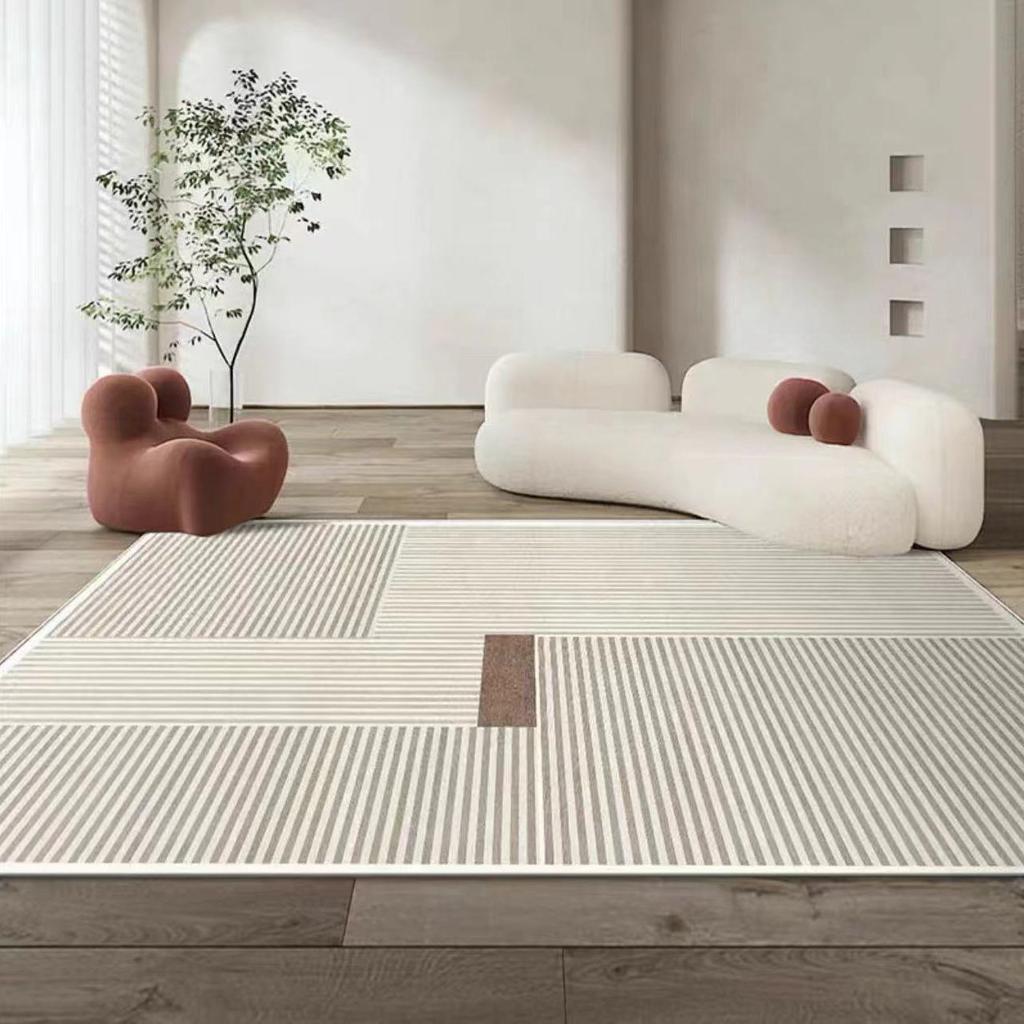 Wabi Sand Wind Crystal Fleece Carpet Living Room Stain Resistant Easy Care Cream Wind Premium Bedroom Bedside Blanket