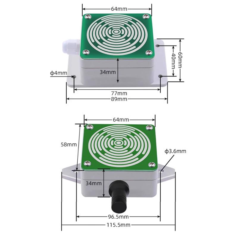 Rain And Snow Sensor Transmitter Weather Induction Detection Heating Anti-Icing Outdoor Rain And Snow Sensing Detection