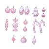 16 Pieces Xmas Decorative Baubles Shatterproof Mini Decorations Miniatures Craft Cute Winter Decor Christmas Tree Ball Ornaments