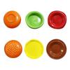 Stackable Hamburger Plate Set Burger 6Pcs/Set Mini Dinner Plate High Value Bone Spit Plate Funny Sauce Containers Table Decor