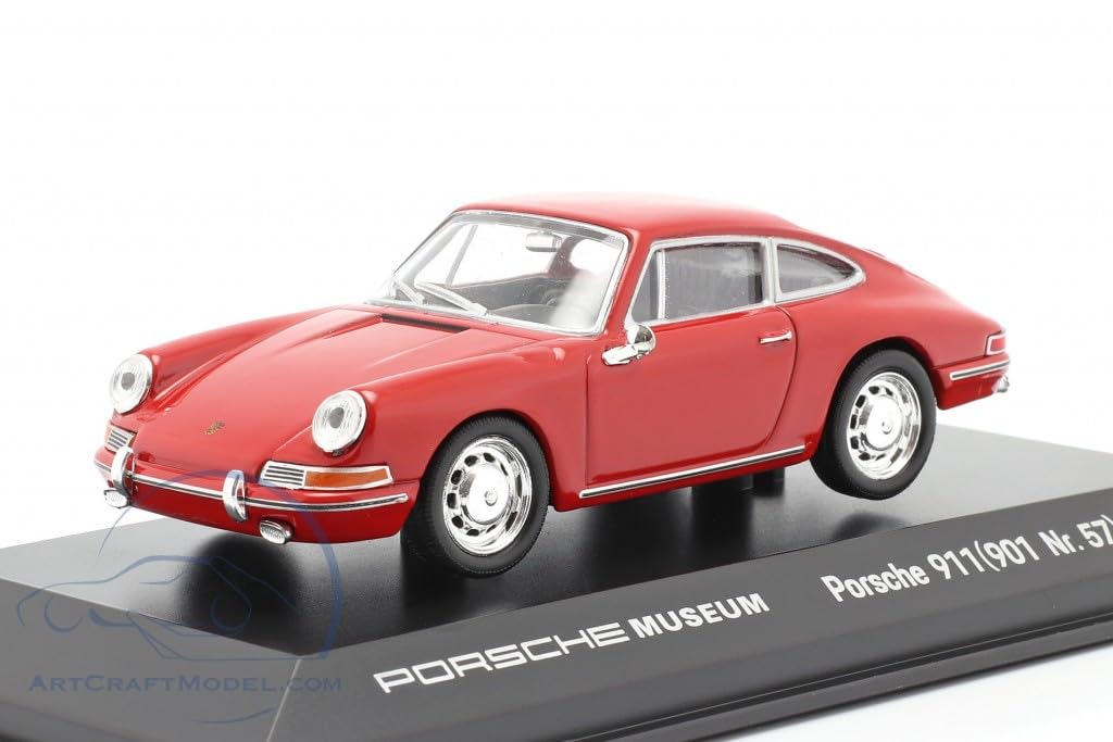 

WELLY Porsche MUSEUM Special Order 911 901 Narrow 1964 1/43 (Red) (Parallel import)