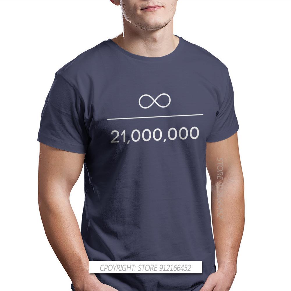 Infinity Divided By 21 Million Unique TShirt Bitcoin Cryptocurrency Miners Meme New Design Graphic T Shirt Stuff Hot Sale