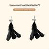 Retractable Cat Teaser Rod with Feather - Bite-Resistant Kitten Toy for Self-Play
