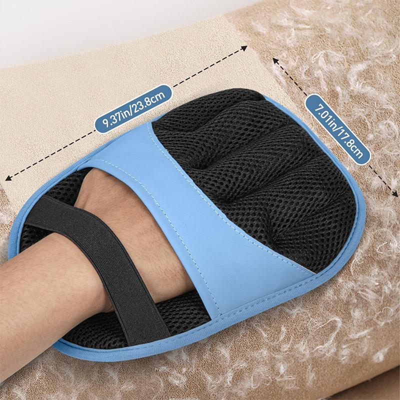 Pet Hair Remover Electrostatic Gloves, New Pet Hair Removal Glove For Cats & Dogs, Double-Sided Reusable Electrostatic Gloves синий