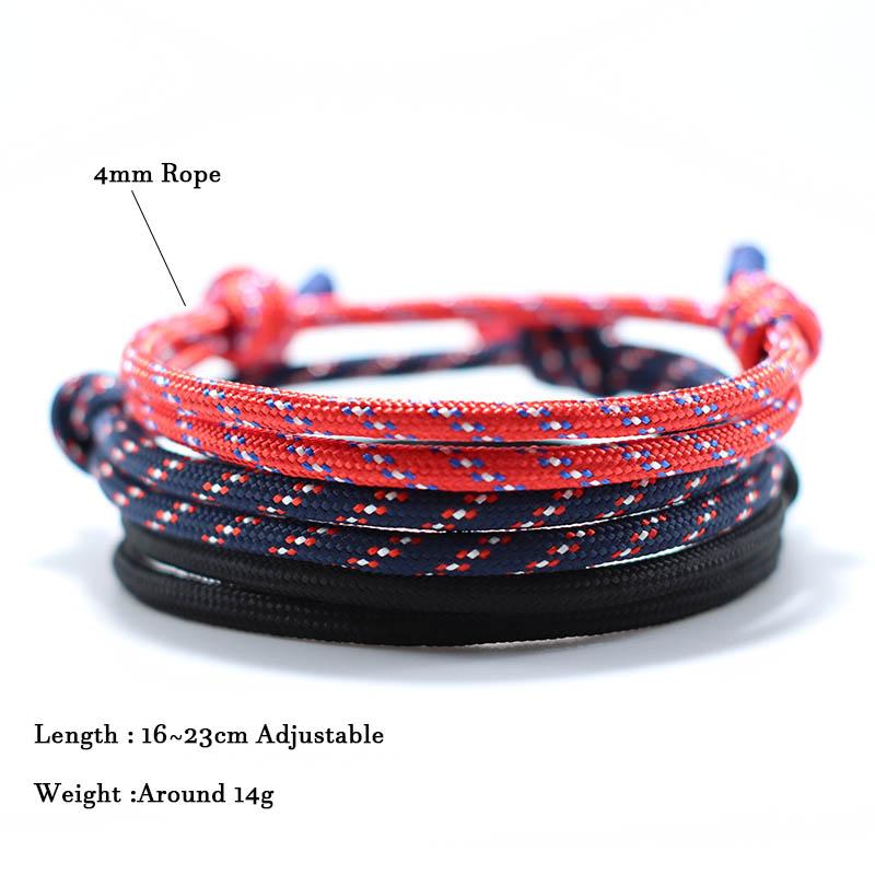 Set Nou de Brățări pentru Bărbați Handmade Reglabile Paracord Brățară Homme Hiphop Rock Brățară cu Farmec Accesorii Bărbătești Cadou Pentru Prieten