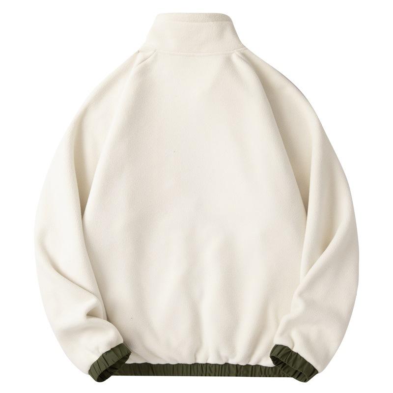 Giacca in pile nuova per autunno e inverno, cardigan in pile ispessito da uomo, maglione in pile di agnello