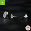 Droplet-Shaped Moissanite Stud Earrings, Simple And Classic Temperament S925 Silver Sparkling Moissanite Stud Earrings