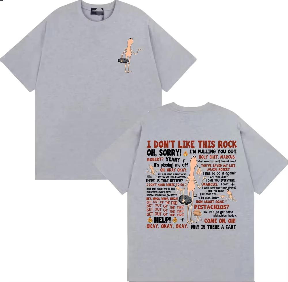I Dont Like This Rock Funny T Shirts Marcus The Worm Meme T Shirt Men Casual ONeck Cotton Short Sleeve Fashion Luxury Tshirts