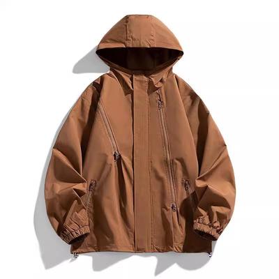 Sports Hooded Jacket Jacket Men's Loose Splicing Jacket