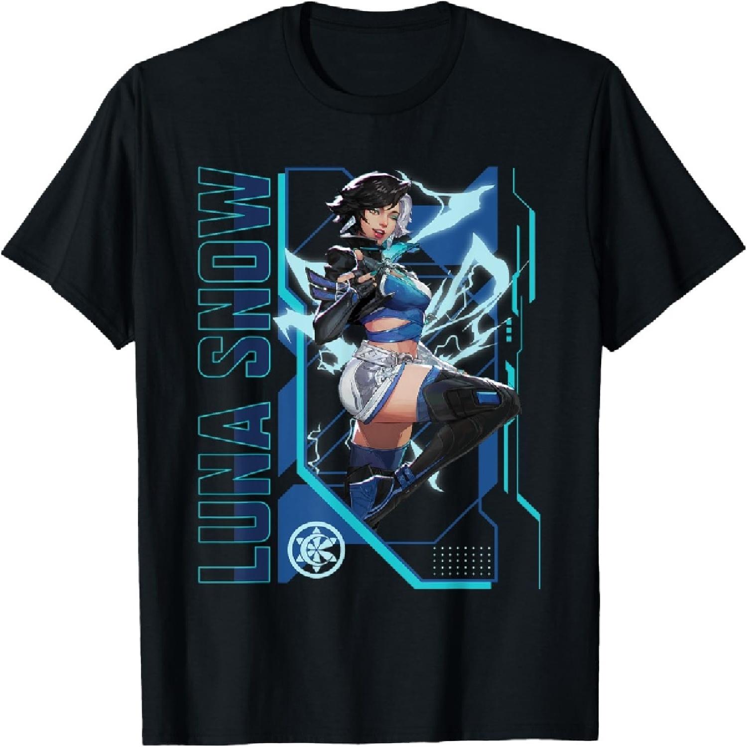 

Marvel Rivals Gamerverse Super Hero PVP Luna Snow T-Shirt XXXXXL чёрный