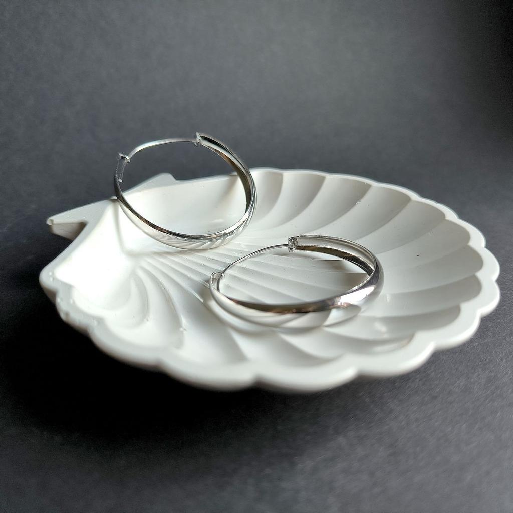 Silver Earrings Without Stones (2162872)