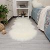 Irregular Plush Rug Non Slip Faux Fluffy Rug Washable Long Hair Carpet  Bedroom