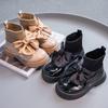 Rudens 2025 saldi bantītes princeses zābaki meitenēm - Korejas modes Fly-knit zeķu stils