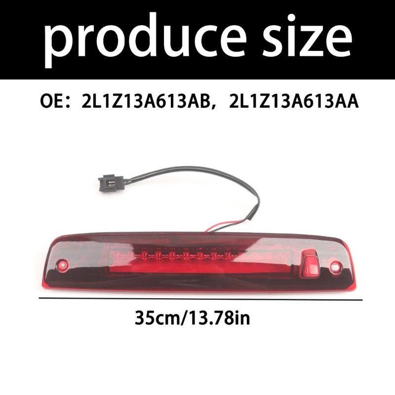 Rear Stop Lamp Housing for the 2003-2016 Listed Range 2L1Z13A613AB, 2L1Z13A613AA, High Mount Brake Light Assembly Replacement Service Part