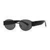 New Luxury Oval Designer Sunglasses For Men And Women Classic Metal Frame Fashion Sun Glasses