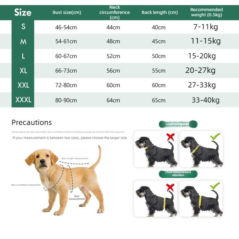 Dog coat - winter jacket for pets. Pet vest with added thickness for waterproofing, windproofing and warmth. Large dog clothing