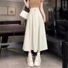 Drape Suit Fabric Skirt Women's Spring and Autumn Casual A-line Skirt High Waist