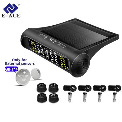 Solar TPMS 6 Sensores Externos Pantalla De Presión Y Temperatura De Neumáticos Alarma De Seguridad Soporte Coches, RVs, Pastillas Máximo 8Bar