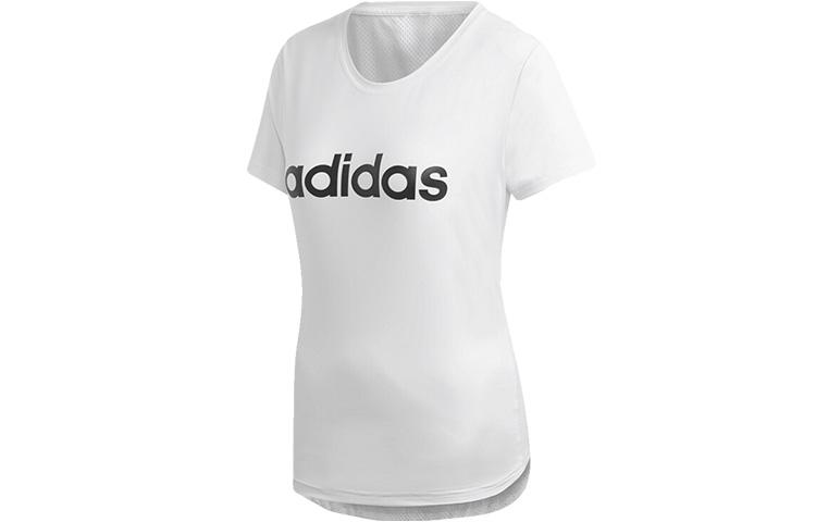 

Adidas T Shirts Women s White Crew Neck Thin Straight Fit DU2080 XL