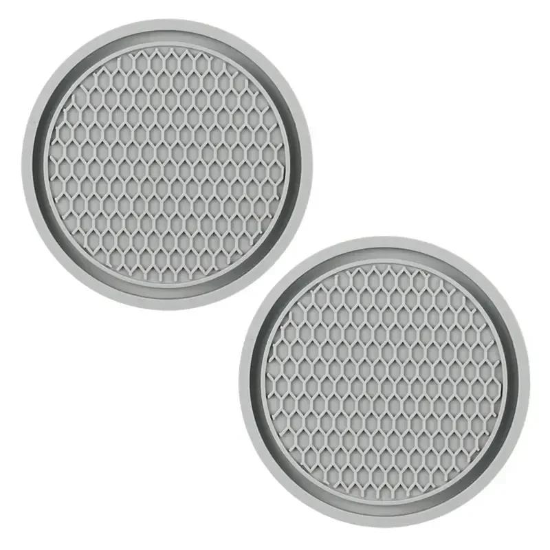 Car Water Cup Pad Holders Non-slip Diamond Rhinestone Rubber Mat for Bottle Holder Coaster Auto Interior Anti-skid Cup Holders