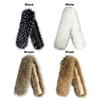 Trim Long Scarf Faux Fox Fur Scarf Warm Thickened Lengthened Scarf Dress Cape Faux Fur Windproof Shawls Sexy Dress