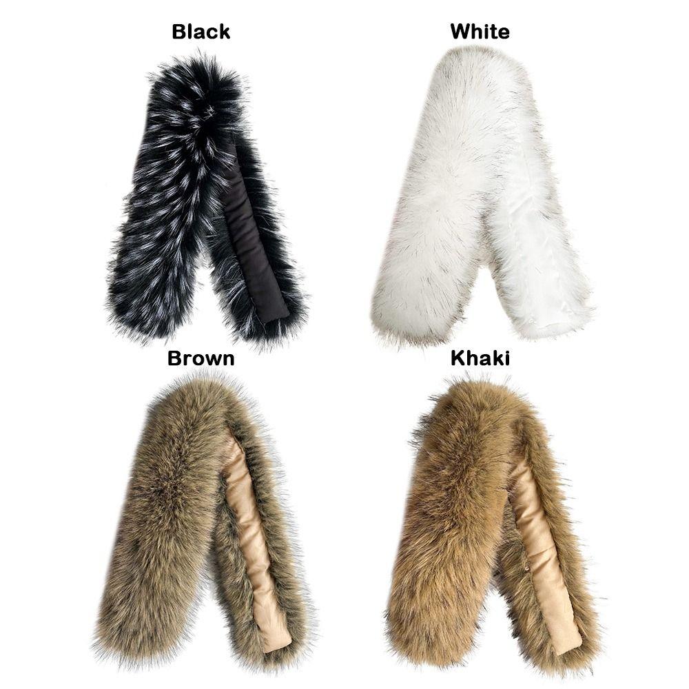 Trim Long Scarf Faux Fox Fur Scarf Warm Thickened Lengthened Scarf Dress Cape Faux Fur Windproof Shawls Sexy Dress
