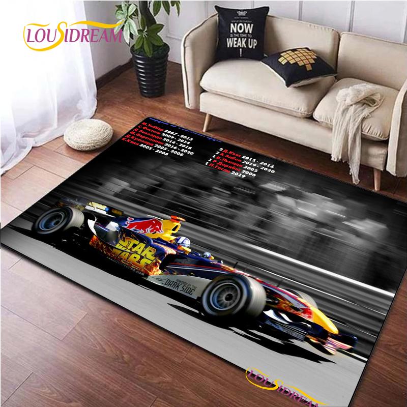 Racing Car Pattern Rug for Bedroom Living Room Carpet for Kitchen Floor Mats Home Decor Alfombra Kid Play Non-Slip Floor Pad Rug
