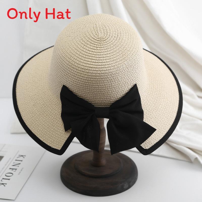 Summer Straw Hat For Women Wide Brim Sun Protection Breathable Outdoor Fashion Hat
