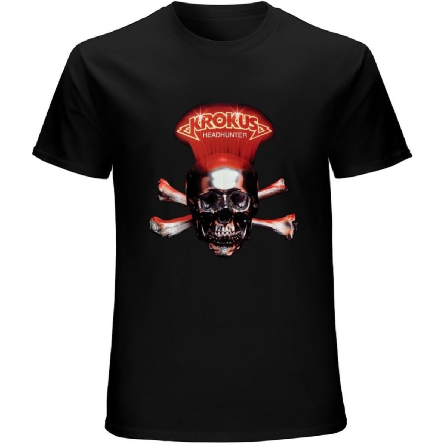 Krokus Hard Metal Rock Men s T-Shirt Black Unisex Mens Tees XXXXXL разноцветный