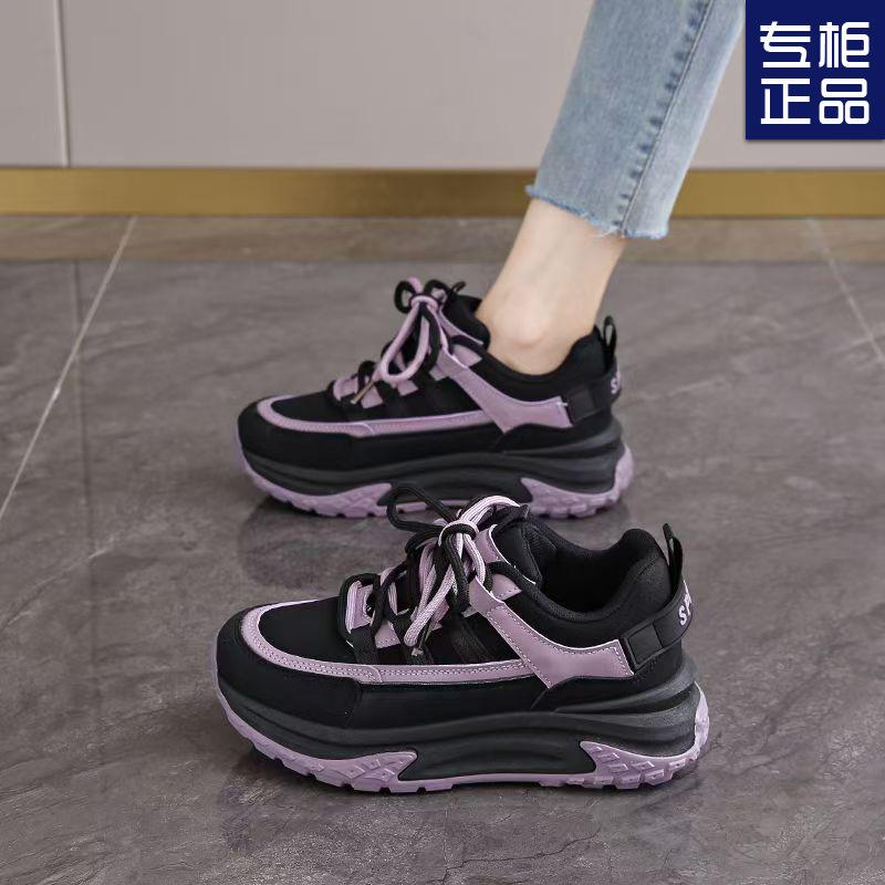 Thick-soled women's shoes are casual and popular. 2025 spring and autumn new sports shoes. Dad is not tired of standing for a long time. Work shoes