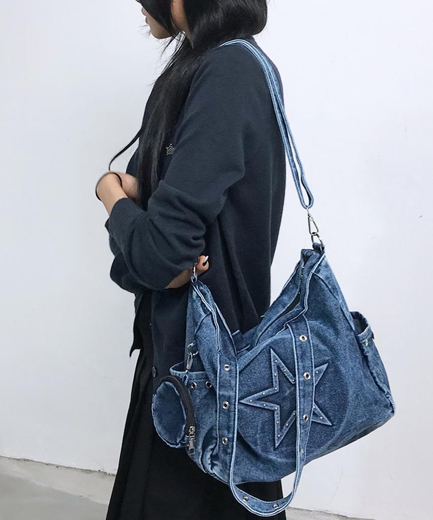 Chicks Star Coin Pocket Eyelet Bag (4 Colors)