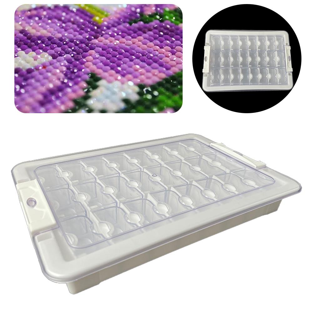9/15/21/24/26/39 Grids Diamond Art Bead Box Organizer 5D Beads Organizer Small Clear Embroidery Box for Craft Beads Rhinestones