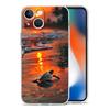 Summer Seaside Sunset Landscape Phone Case For iPhone 16 15 14 13 12 11 Pro Max Mini X XS SE 7 8 Plus 16E Shockproof Soft Cover