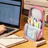 Large Capacity Pencil Case Standing Multi-Layer Pencil Pouch Bag Stationery Bag Organizer Pencilcase Pencil Bag