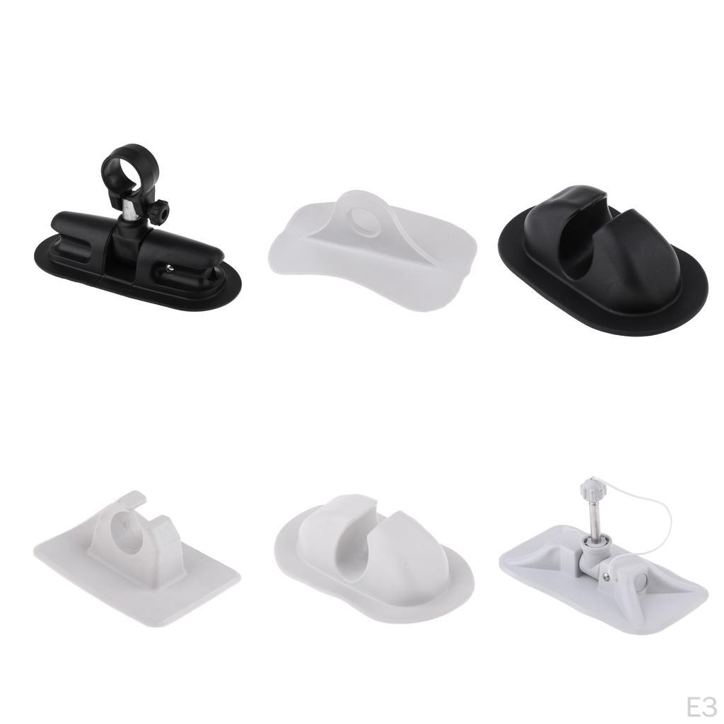 Universal Inflatable Boat paddle Oars Lock Holder Hook Mount White