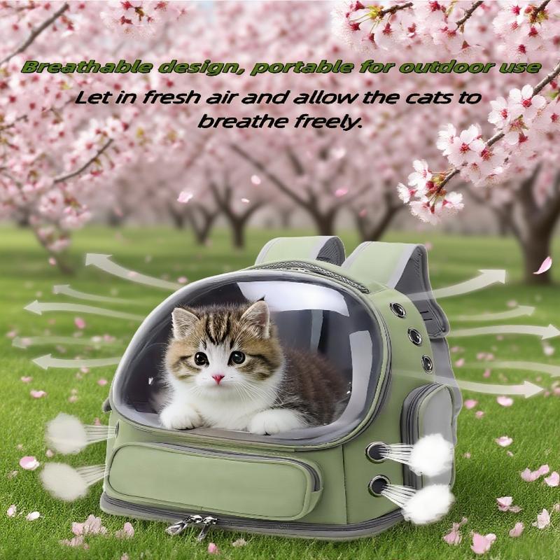 2025 Transparent Pet Carrier Backpack Breathable Cat and Small Dog Shoulder Bag Outdoor Travel Pet Supplies Cat Accessories