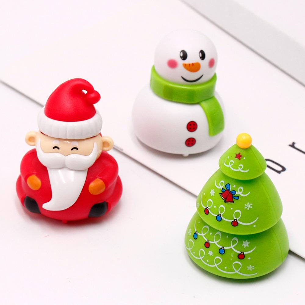 Christmas Tree Snowman Car Toys Decoration Santa Vehicle Toy Christmas Pull Back Car  Kindergarten