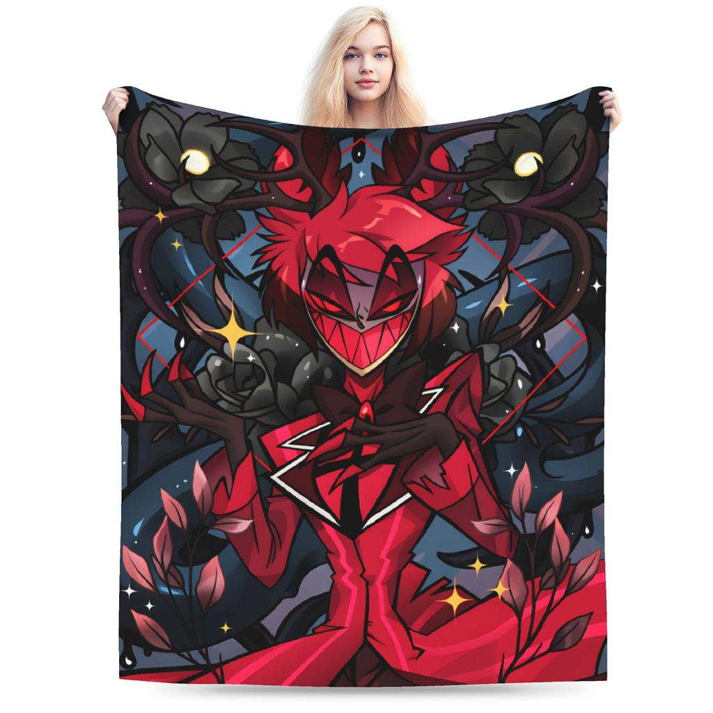 Relax Alastor Vox Blankets Quality Soft Warm Hazbines Hoteles Bedding Throws Autumn Students Couch Chair Fashion Bedspread