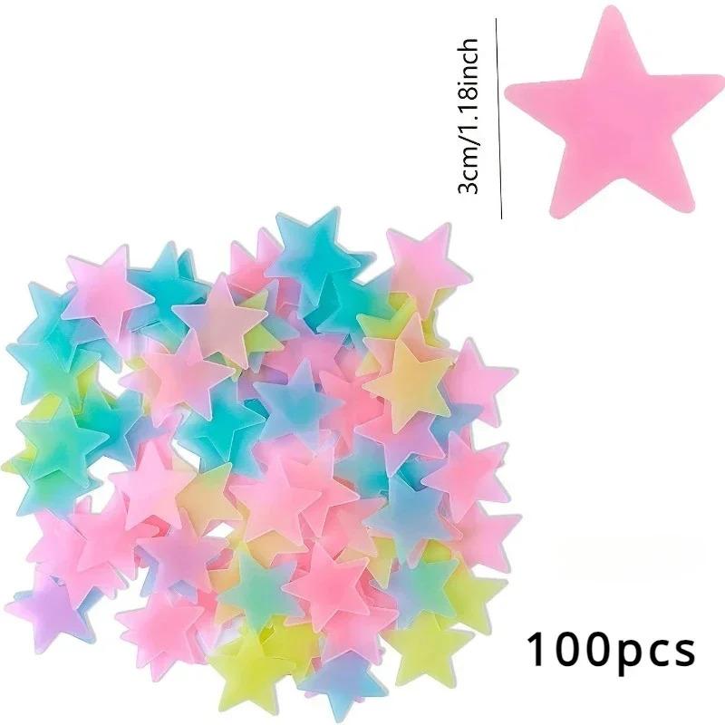 

Светящиеся в темноте наклейки-звезды - Самоклеящиеся настенные наклейки для декора детской комнаты, Сделай сам Ночное небо на потолок и Светящиеся товары для вечеринок