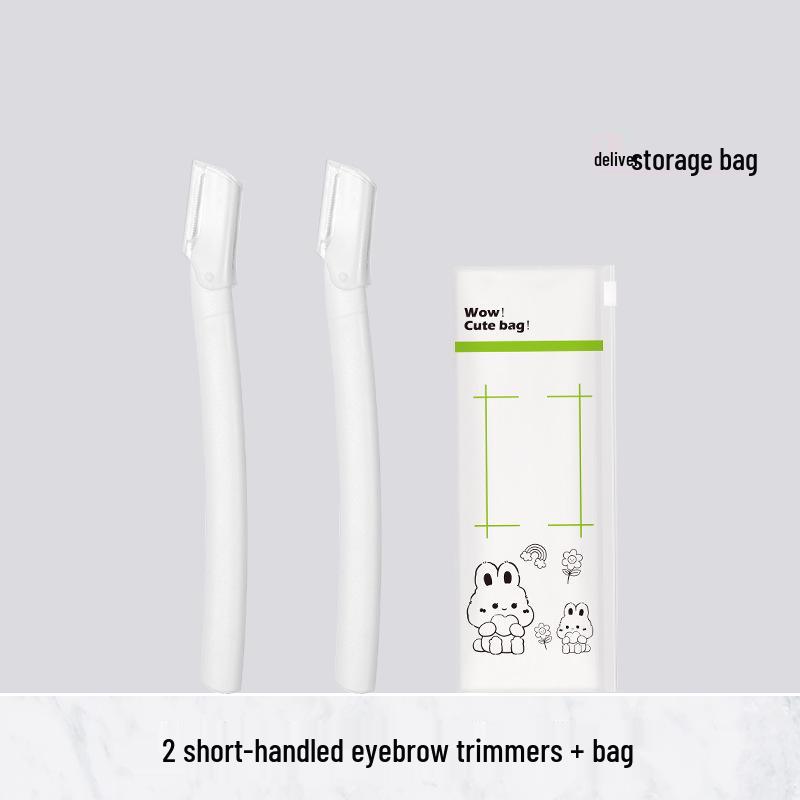 Stainless Steel Eyebrow Trimmer Set with Safety Razor Blade