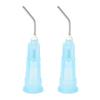100 unidades Desechables Dental Pre Doblado Puntas de Aguja de Irrigación Puntas de Aguja Dispensadora Accesorio de Repuesto