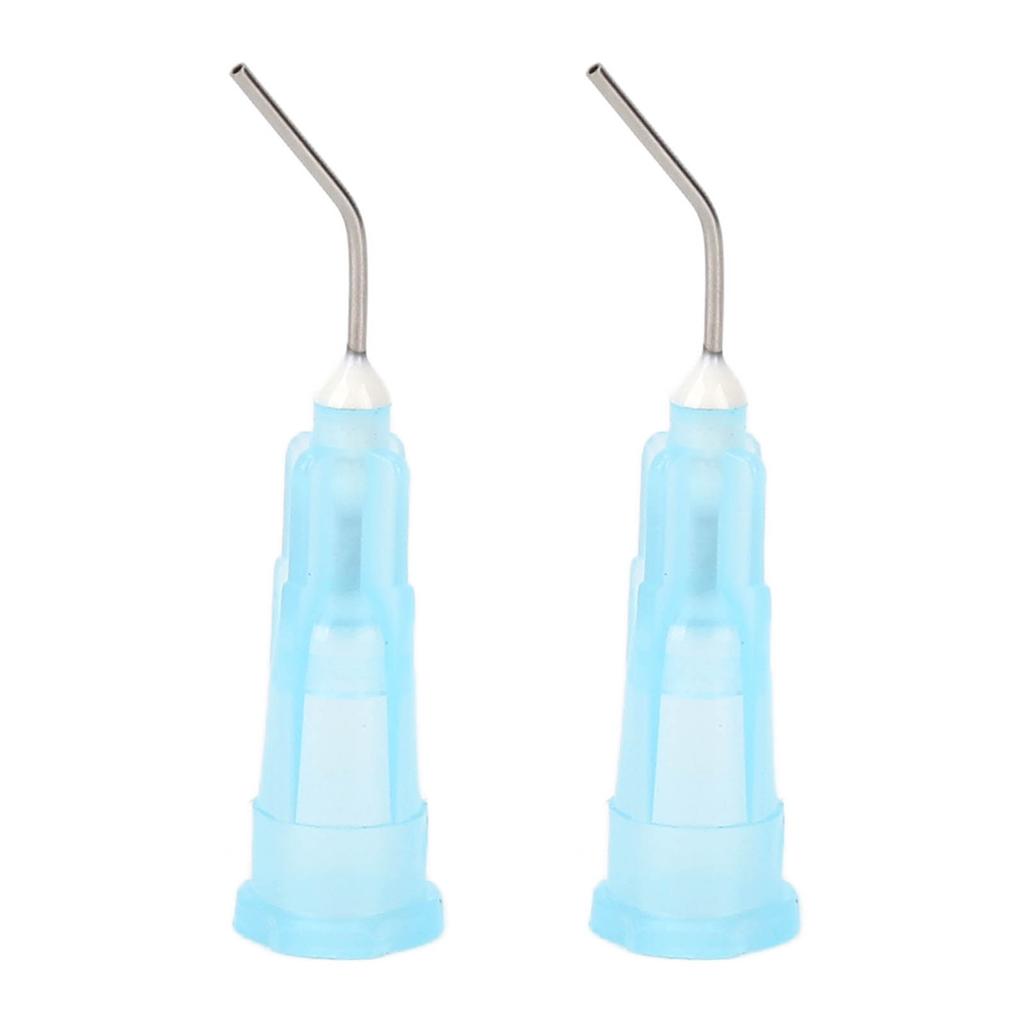 100 unidades Desechables Dental Pre Doblado Puntas de Aguja de Irrigación Puntas de Aguja Dispensadora Accesorio de Repuesto
