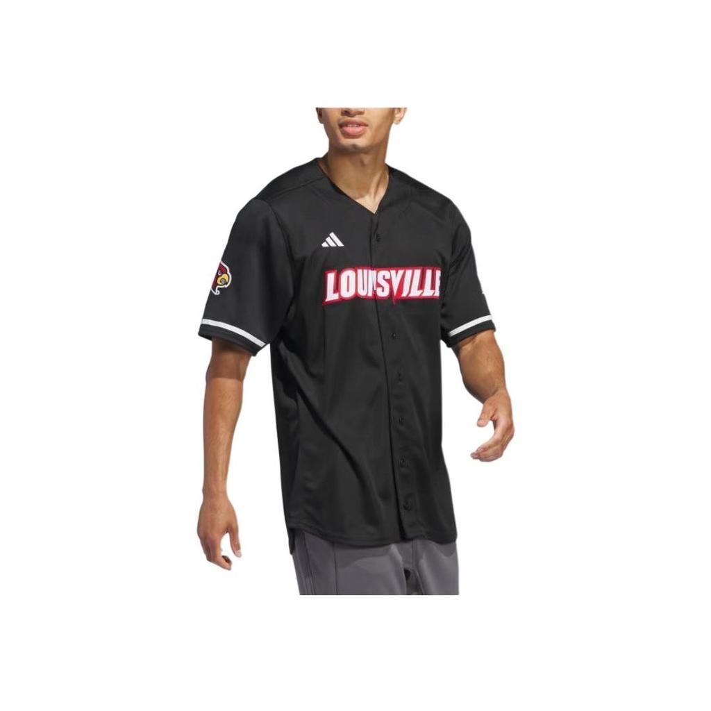 adidas Louisville Baseball Jersey Black Men Streetwear IN2006
