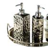 Ceramic electroplating distribution bottle hotel club press bottle shampoo and shower gel  shampoo dispenser soap dispenser