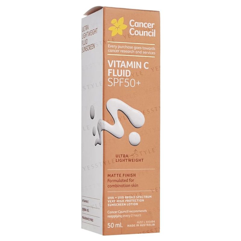 Cancer Council - Vitamin C Fluid Ultra Lightweight Sunscreen Lotion SPF 50+