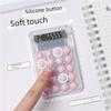 Colorful Mini Transparent Cartoon Calculator - High Value Office & Student Stationery